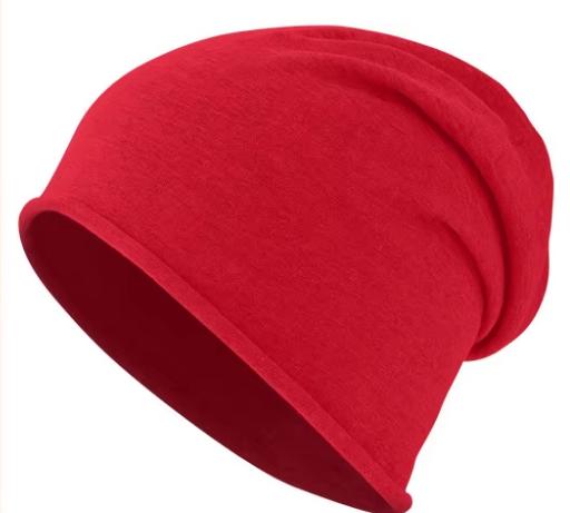 Pure Cotton Breathable Jacquard Maternal Windproof Moon Cap Women's Solid Color Sports Pullover Cold Beanie Outdoor
