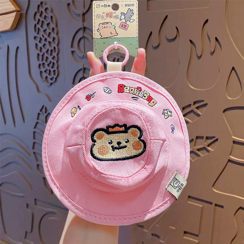 Creative Cartoon Bear Bug Your Top Hat Series Change Bag Keychain Couple Bag Car Key Chain Gift