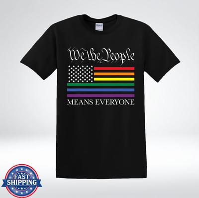 We The People Means Everyone Rainbow Flag Pride T-Shirt