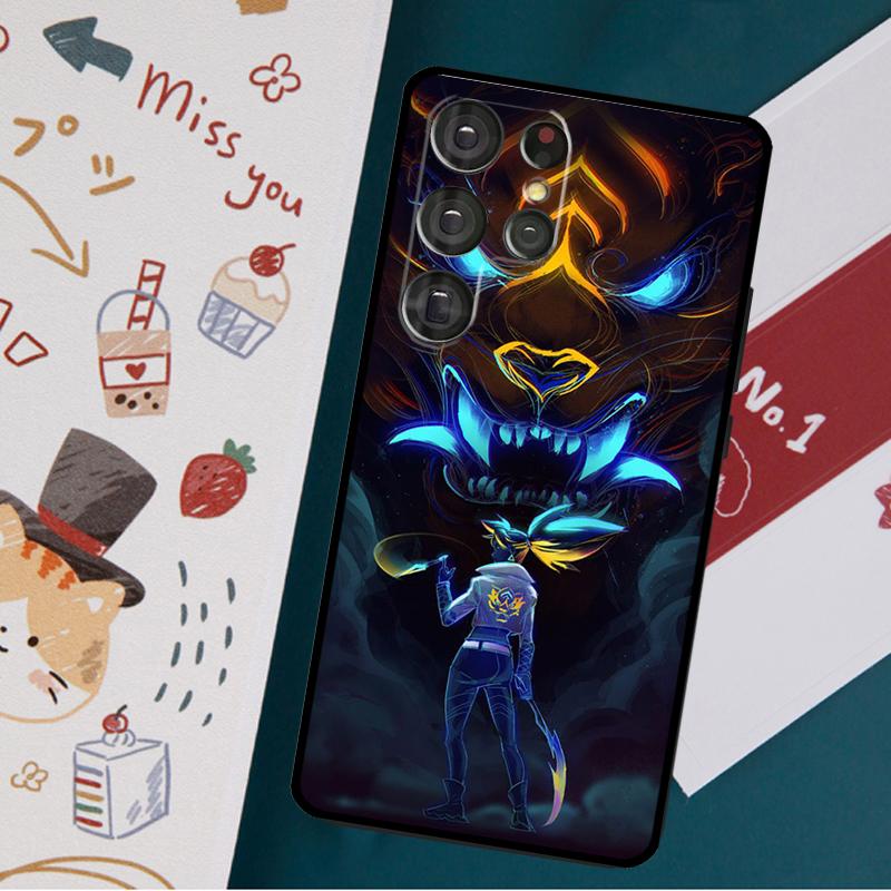 

Чехол Kda Kaisa Ahri Akali для Samsung Galaxy S23 S20 FE S21 FE S22 Ultra Note 20 S8 S9 S10 Note 10 Plus, задняя крышка Galaxy S22