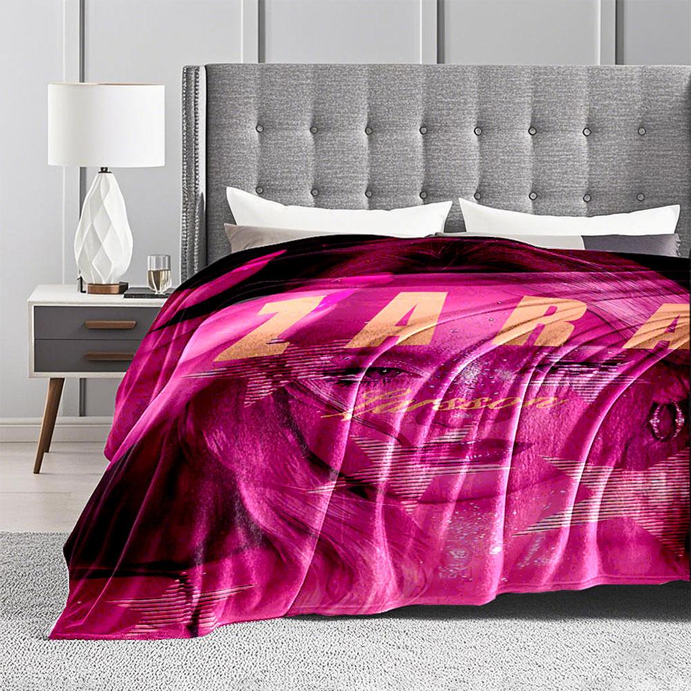 Pink Starry Glamour Portrait for All Seasons Blanket Lunch Break Throw Gift