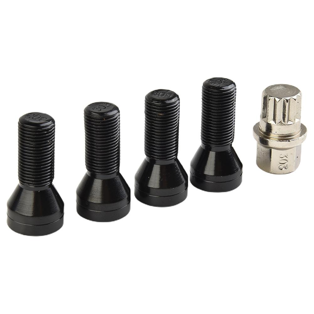 Wheel Locking Bolts LUG NUTS Stainless Steel 1 X Key