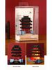 2025 Luminous Resin Fridge Magnet: Ancient Architecture Night Light City Tower Souvenir