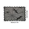 Spider Web Black Lace Tablecloth Halloween Table Cloth Decorative Placemat Cosplay Spider Silk Party Table Ornament