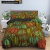 Cactus King Queen Duvet Cover Succulents Bedding Set for Kids Teens Adults Green Botanical Flowers 2/3pcs Polyester Quilt Cover