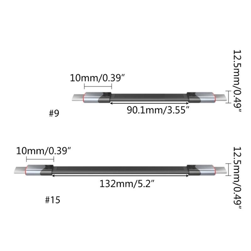 Short USB C Cable 60W PD Fast Charging Cable USB 3.1 Type C 40Gbps Short USB C to USB C Cable for 3 Device