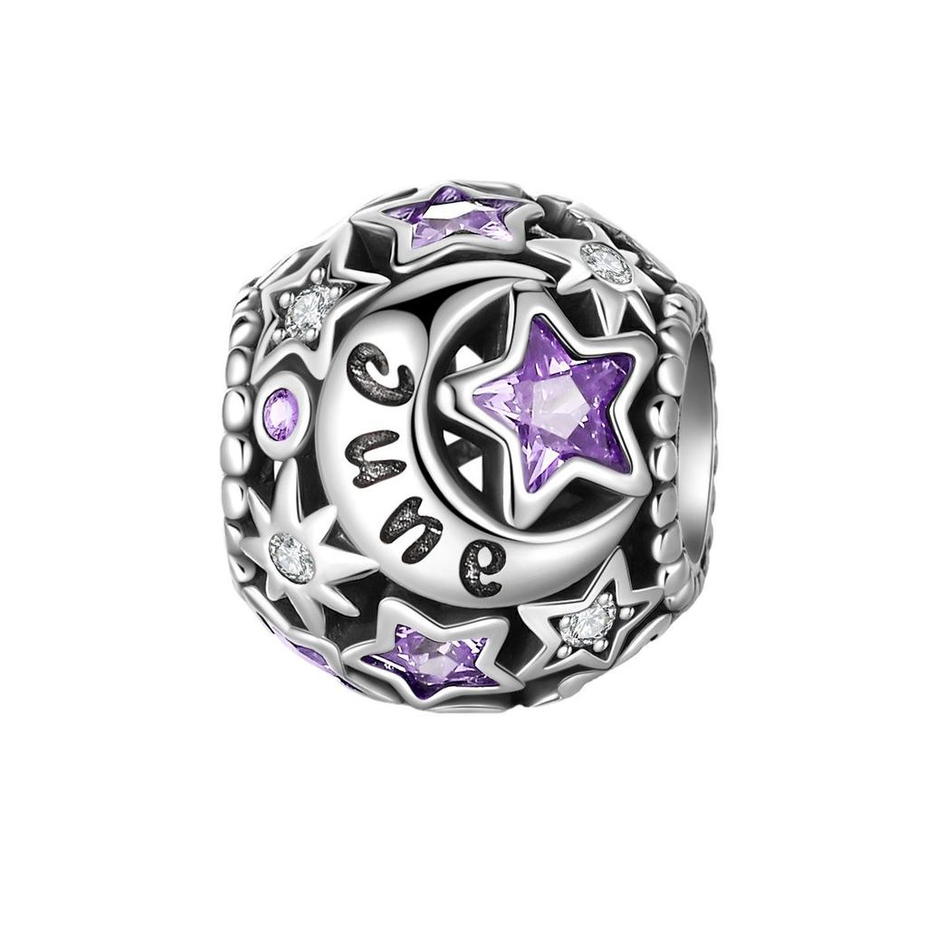 925 Silver Birthstone Charm Beads Beaded DIY Jewelry Accessories Bracelet Design 2026