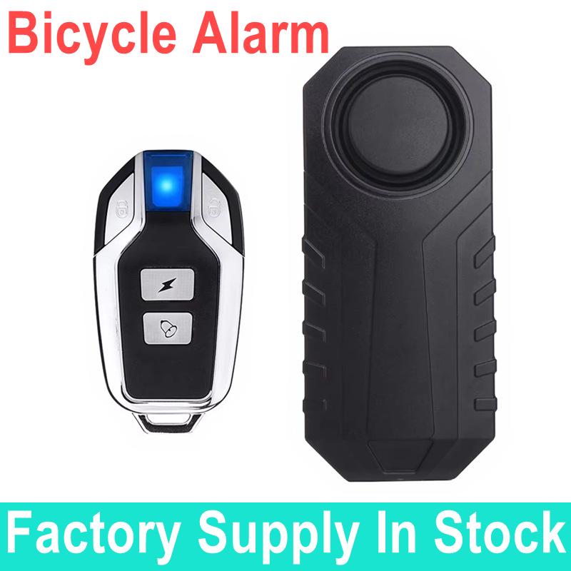 113dB IP65 Wireless Anti-Theft Bicycle Vibration Alarm