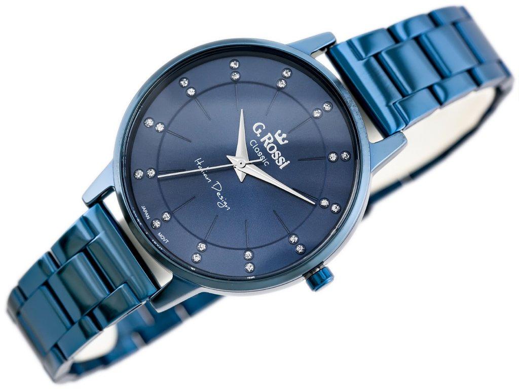 ZEGAREK G. ROSSI - C11715B-6F1 (zg777e) Blue + BOX