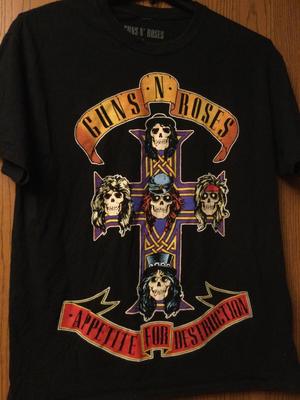 Guns N Roses - “Appetite For Destruction” - Zwart Shirt - L