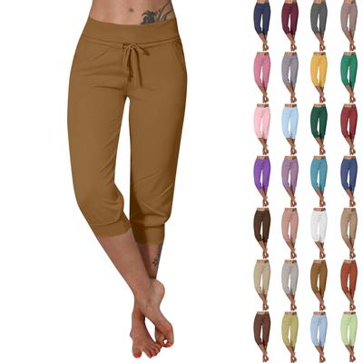 Pants For Women,Cropped Shorts For Women Summer New Casual Elastic Fashion Casual Pants