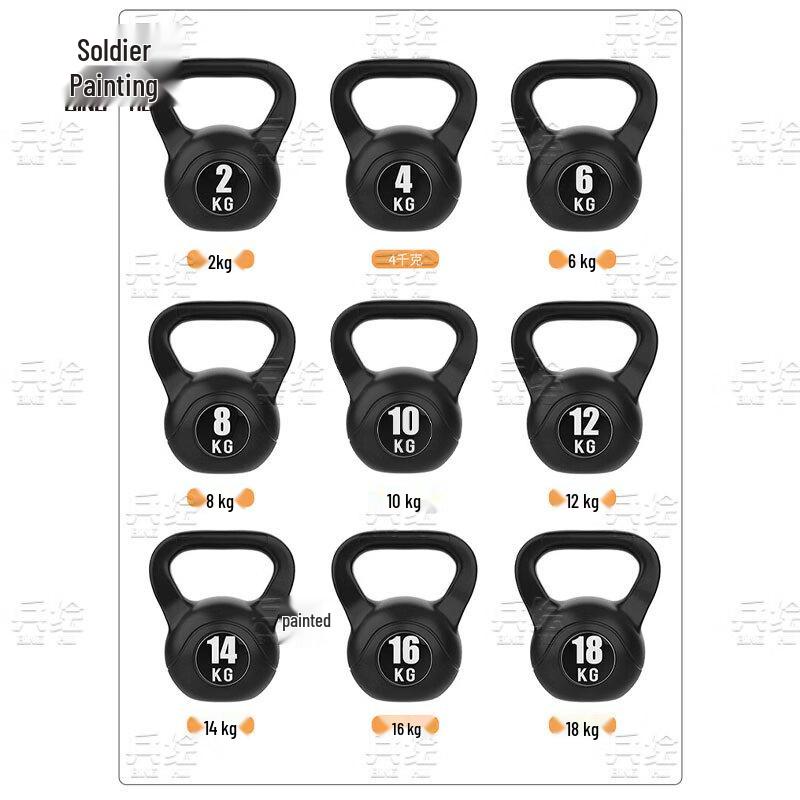 Solid Cast Iron Kettlebell for Home Gym