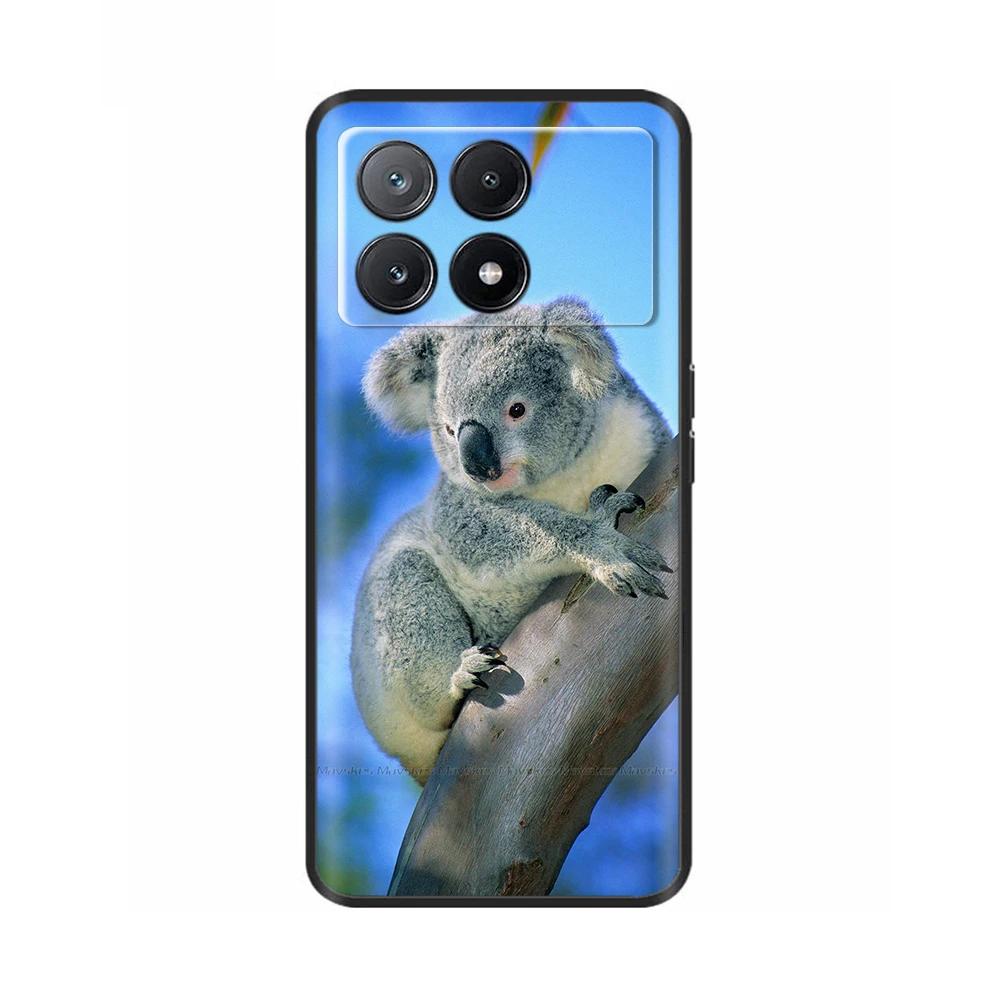 For Xiaomi Poco X6 Pro Case PocoX6 Fashion Cat Flower Soft Silicone Back Phone Case for Poxo C6 PocoX6 Pro X 6 Cases Etui Funda