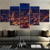 Gerahmte 5-teilige Leinwandkunst „Light Up Paris“, moderne dekorative Gemälde auf Leinwand, Wandkunst für Heimdekorationen, Wanddekoration, Kunstwerk, ohne Rahmen
