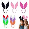 Easter Black Bunny Ears Cute Bunny Girl Headband Birthday Party Props Headwear Rabbit Performance Theme Party Prop Headband