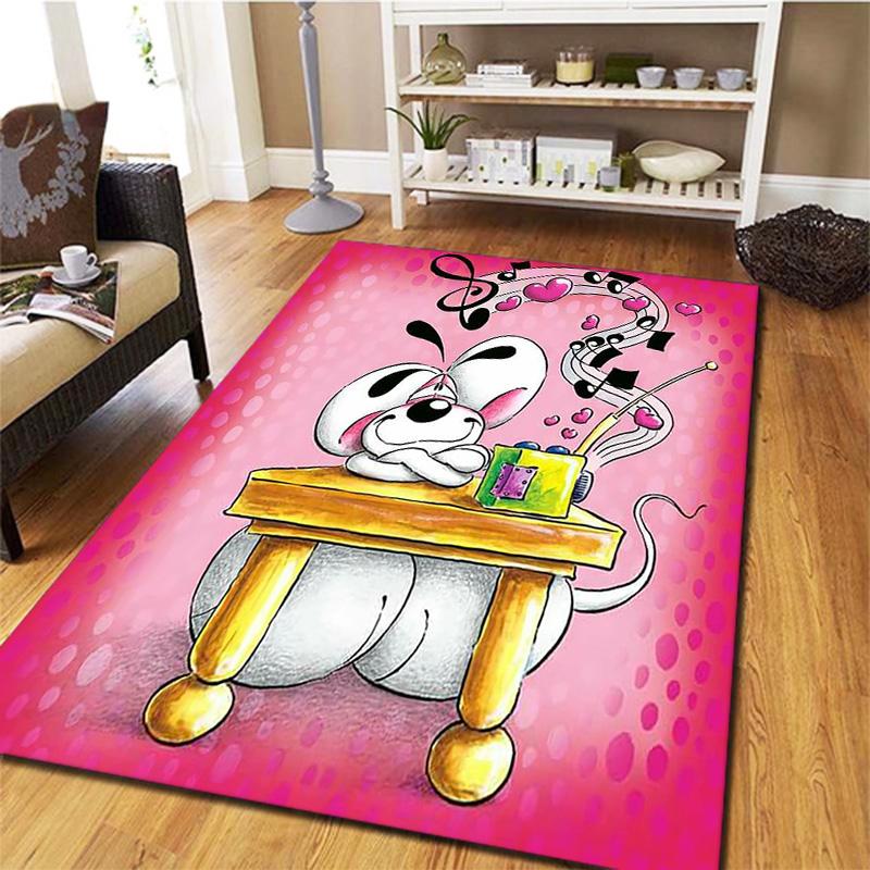 Diddl Carpet Rug for Living Room Bedroom Home Sofa Decoration,Kids Play Non-slip Floor Mat