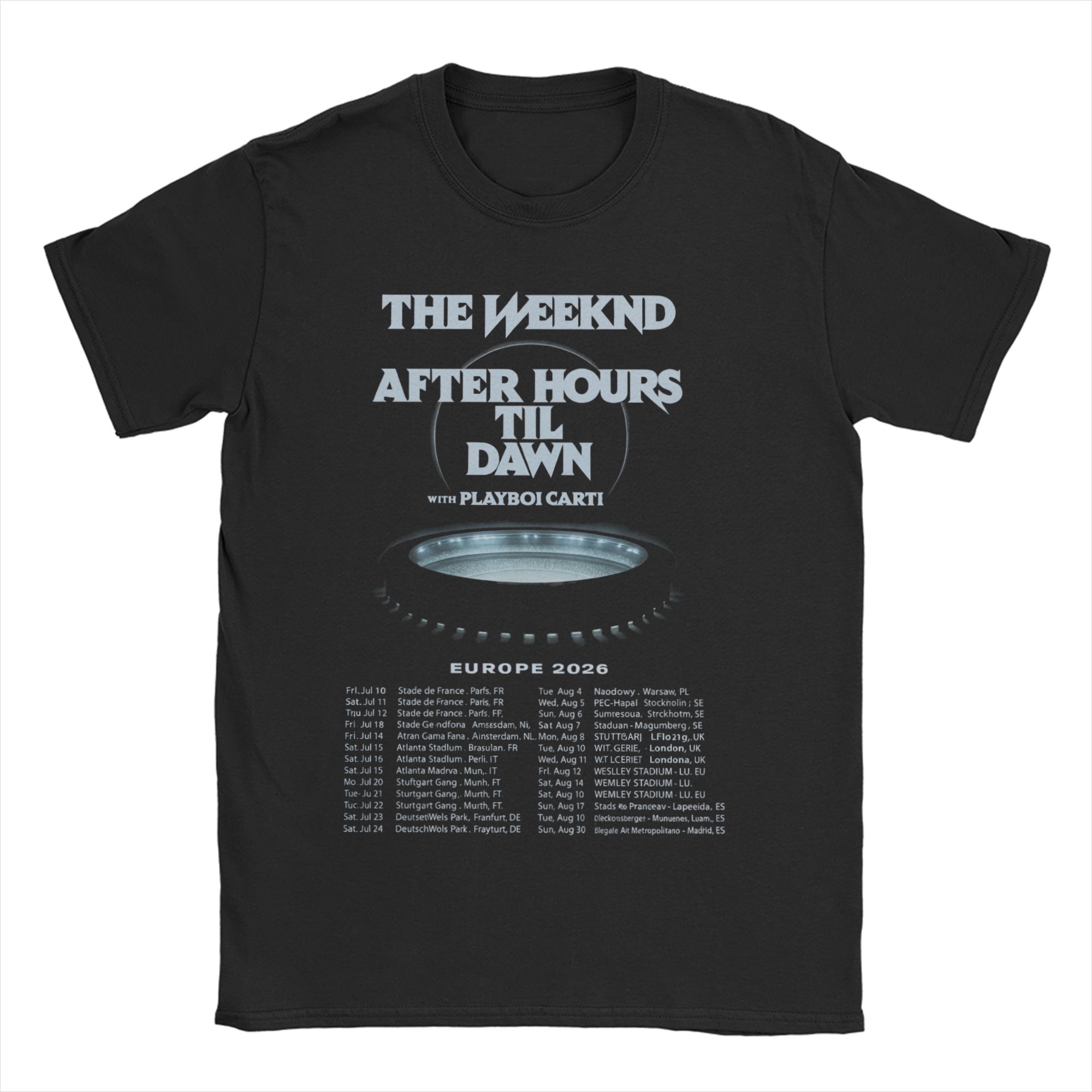 

Unisex WOMENs The Weeknd After Hours Til Dawn 2026 T Shirt Cotton Clothes Fashion Short Sleeve O Neck Tee Shirt Gift Idea TShirt S