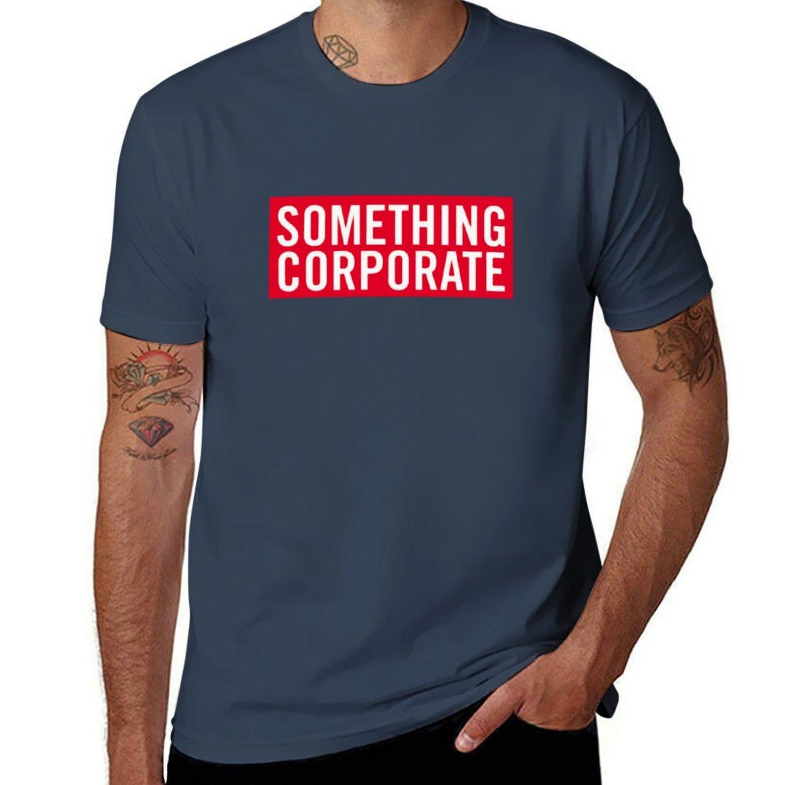 Something Corporate Band Logo Tshirt Labor Work Casual Tshirt S