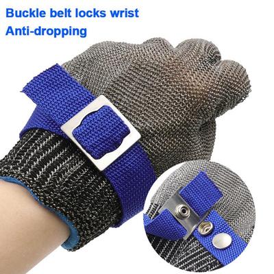 A9 Food Grade 316 All Steel Wire Anti Cutting Gloves Anti Cutting And Anti Scratch Hand Protective Gloves For Various Jobs