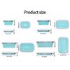 Lunch Box Set with Press Down Food Holders, Fridge Shelf Storage and Snap Lid Carry Format for Daily Lunch Use