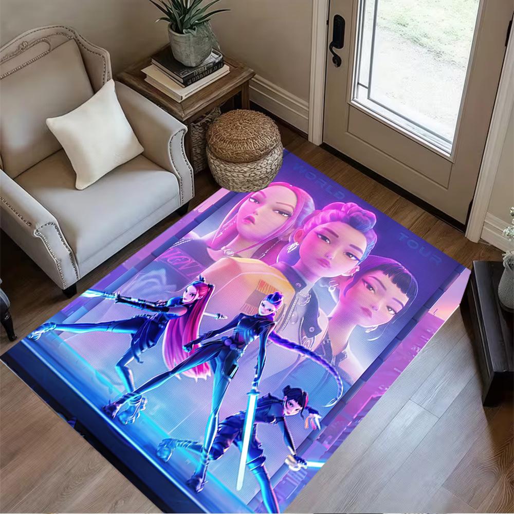 Dance Party Stars Area Rug Perfect for Playrooms Bedrooms Outdoor Decorate room Antislip Carpet Anime Office Decor Perfect Gift for Friends & Family