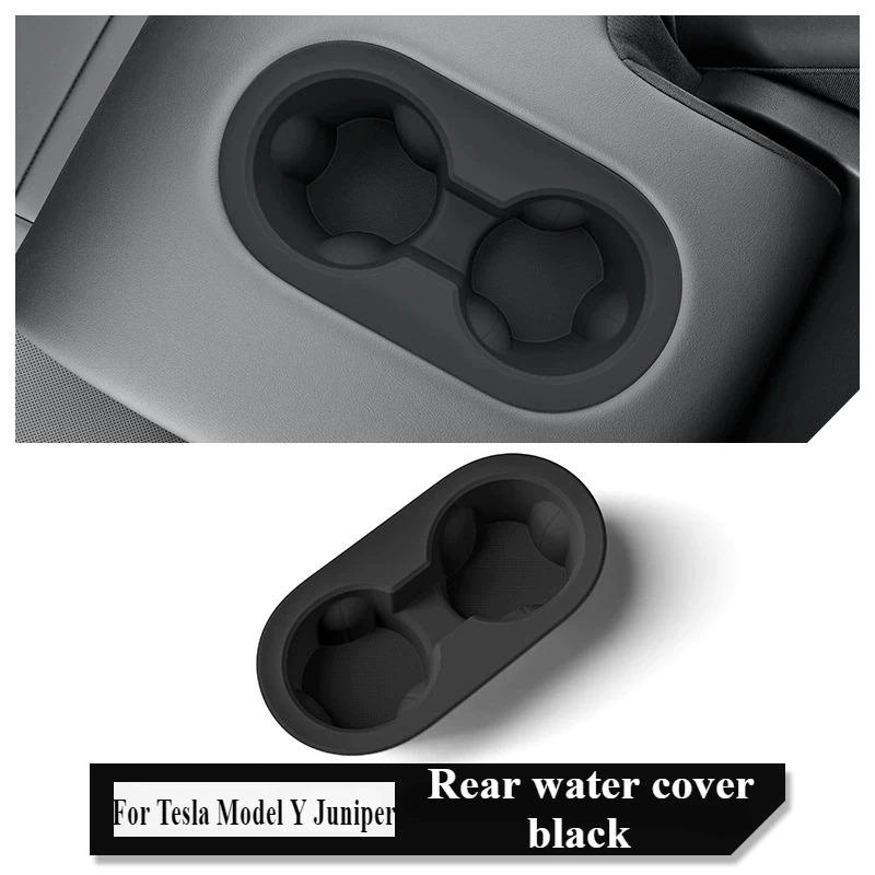For Tesla Model Y/YL Juniper 2026 Silicone Rear Drink Holder Center Control Water Cup Beverage Storage Rack Interior Accessories