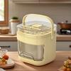 2-in-1 Ice Cube Maker & Storage Bucket Press-Release 48-Cavity Portable Ice Tray with Lid Scoop Easy-Release Ice Mold for Home Camping Party