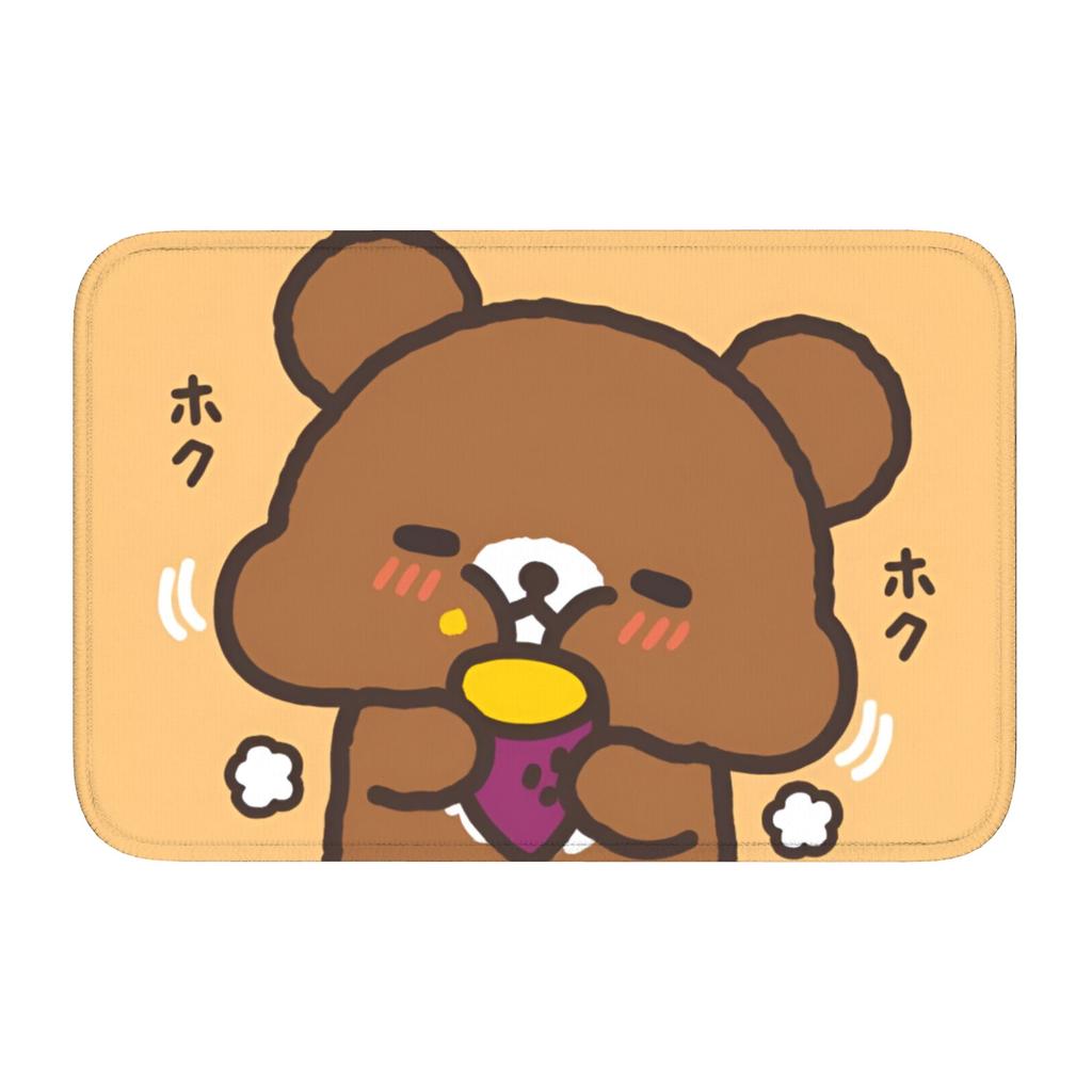 R-Rilakkumaes Cartoon Floor Door Kitchen Bathroom Mat Anti-Slip Indoor Doormat Garden Living Room Entrance Rug Carpet Footpad