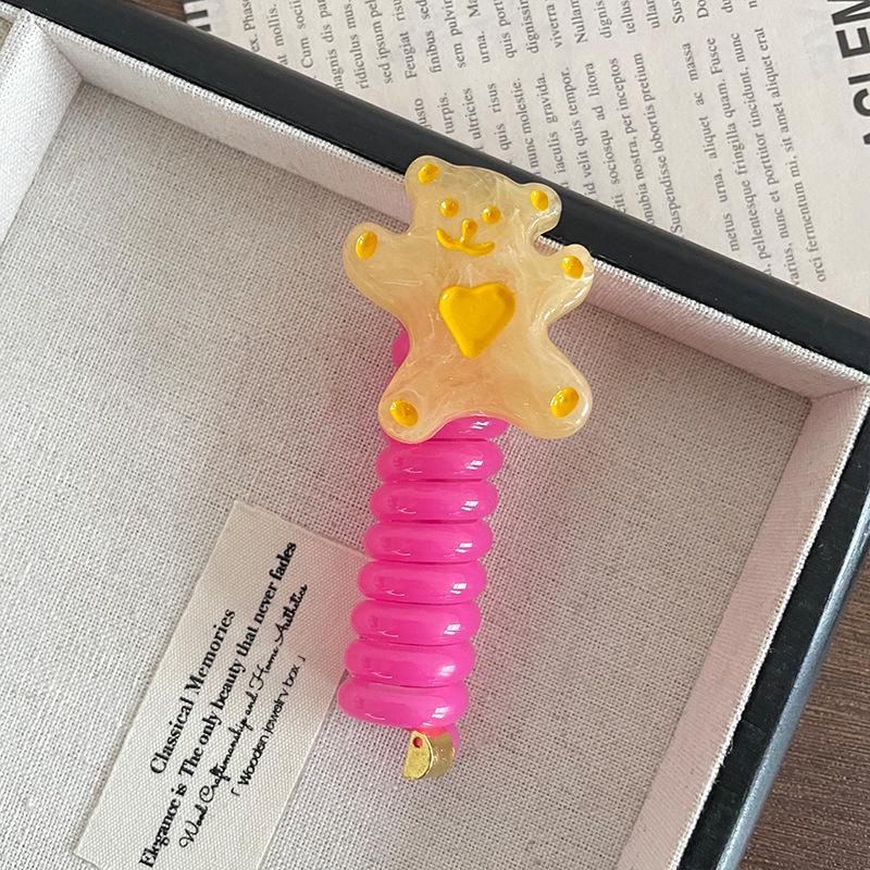 Children s High Elasticity Bear Head Hair Tie for Girls Ponytails & Braids (2023)