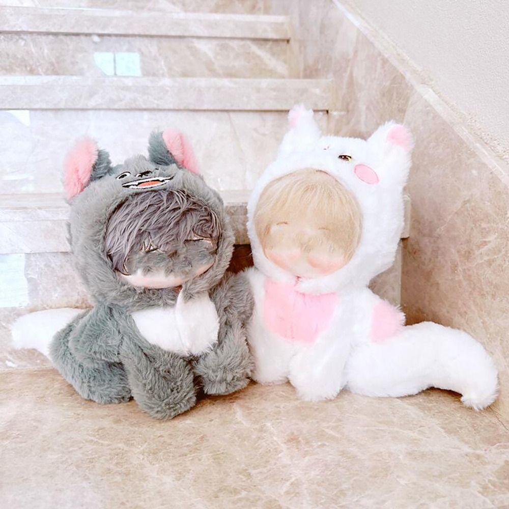 Dressing Game Jumpsuits With Tail Cartoon Animal Outfit 20cm Doll Clothes One-piece Garment