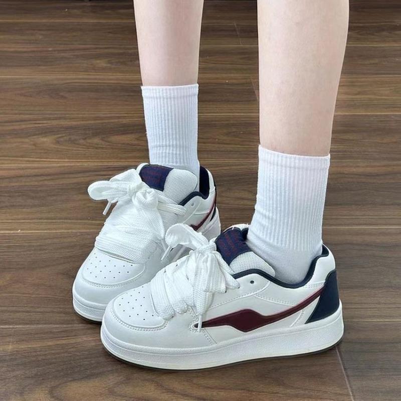 

Casual Little White Shoes for Women 2025 New Summer Casual Versatile Explosive Women Shoes Shoes Platform Shoes Shoes for Women 36 бордовий