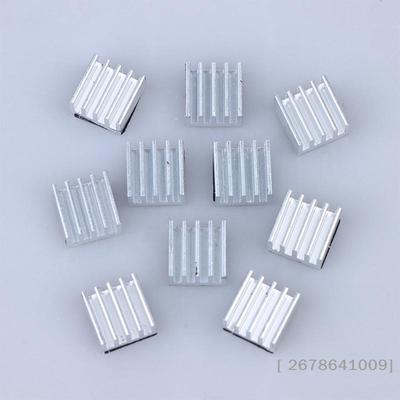 10 Peças Dissipador de Calor para Impressora 3D A4988, Bloco de Resfriamento de Alumínio 9x9x5mm para Driver de Motor de Passo, Acessório de Proteção contra Alta Temperatura
