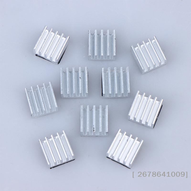 10Pcs 3D Printer A4988 Heatsink, 9x9x5mm Aluminum Cooling Block for Stepper Motor Driver,High Temperature Protection Accessory