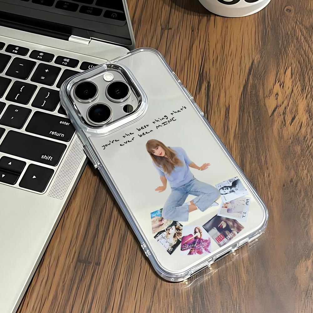 

S-Swift Singer T-Taylor Phone Case for Samsung Galaxy S25 S24 S23 S22 S21 S20 Note20 FE Ultra Edge Plus 4G 5G Transparent Cover Samsung S9 Plus