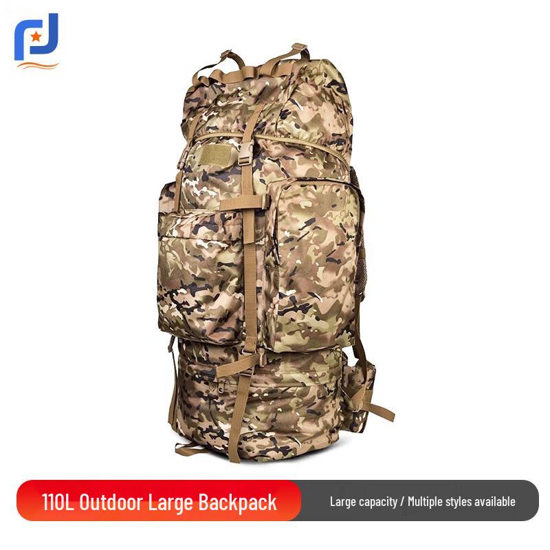 Jun Pin Jia 110L Large Capacity Outdoor Camouflage Backpack