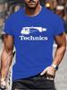 Summer Men's Fashion Tee Clothing Hip Hop Technics Headphone Graphic Tee Shirt Men Casual Streetwear Funny Printed Tops T-shirt