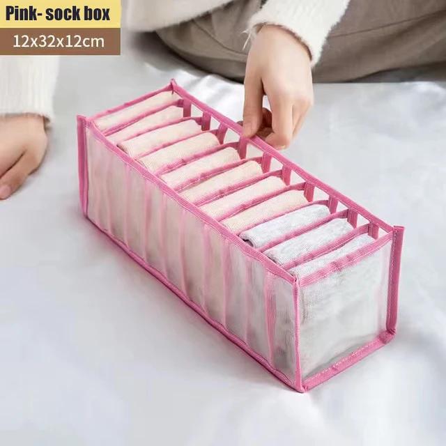 Nowy organizer do przechowywania bielizny, oddzielne ubrania, skarpetki, spodenki, pudełka do przechowywania biustonoszy, organizer do szafy w akademiku, szuflada, zmywalny