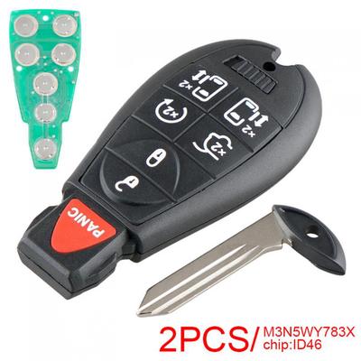 2 teile/los Auto Remote Key Fob mit ID46 Chip M3N5WY783X Fit für Dodge Grand Caravan / Chrysler