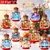 Set Of 10 Wooden Nutcracker-Themed Hanging Ornaments With Strings – Festive Holiday Tree & Party Decorations