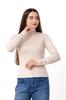 Women's Angora Long Sleeve Top – Decorative Buttons On Cuffs, Demi-season 8456-088 HC