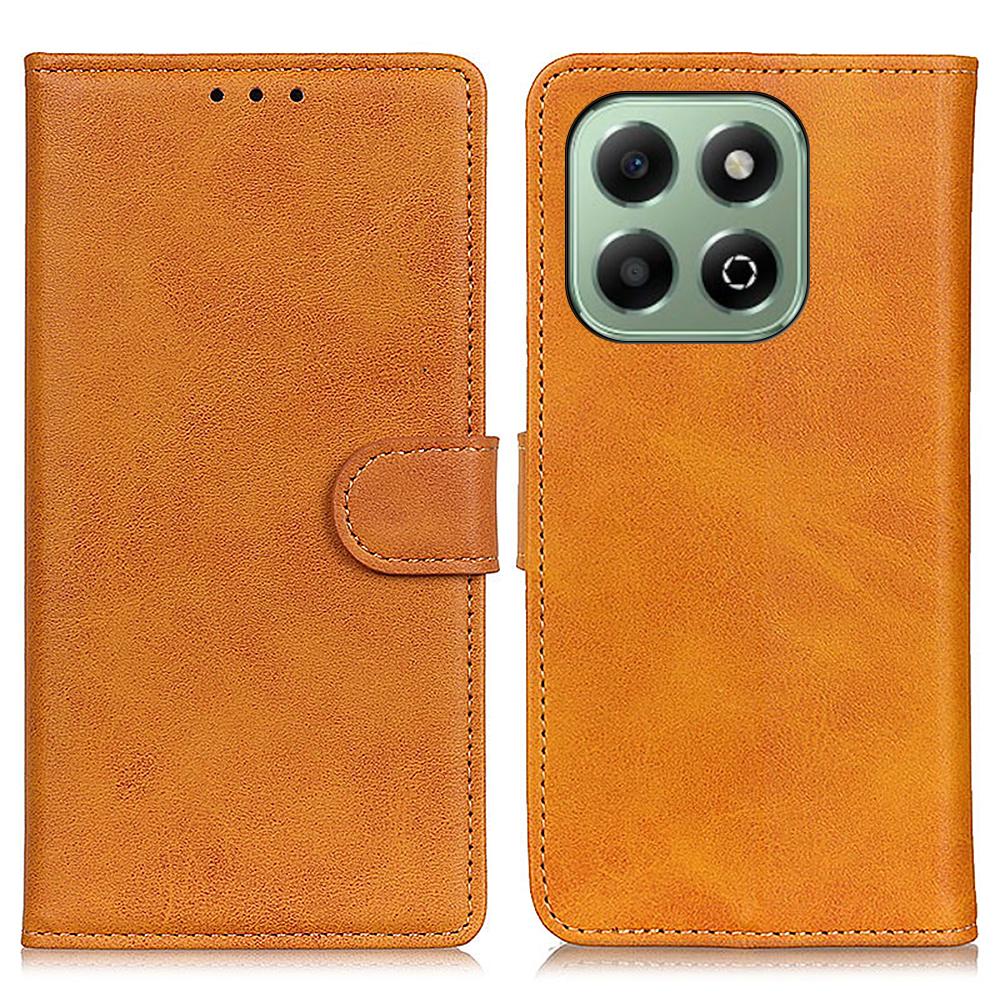 

For Honor X6b 4G Stand Wallet Case Cowhide Texture Leather Phone Cover C