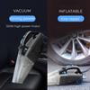 12V 120w Car Handheld Vacuum Cleaner with Digital Tire Inflator Pump Pressure Gauge LED Light Vacuum Cleaner For Home Auto 4 in 1