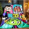 Teen-Titans Abenteuerdecke Flanellwurf für Sofa, Innenbereich, Camping, Wohnzimmer, Büro, Stuhl und Bett Weiches Geburtstagsgeschenk