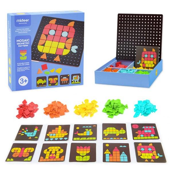 MIDEER Mosaic Animal Wood Puzzle, 1 Set, Korea Best Toddler Puzzle