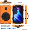 For Samsung Galaxy Tab Active 3 T570 / T575 8.0 Shockproof Colorful Silicone + PC Protective Case with Holder & Shoulder Strap & Hand Strap