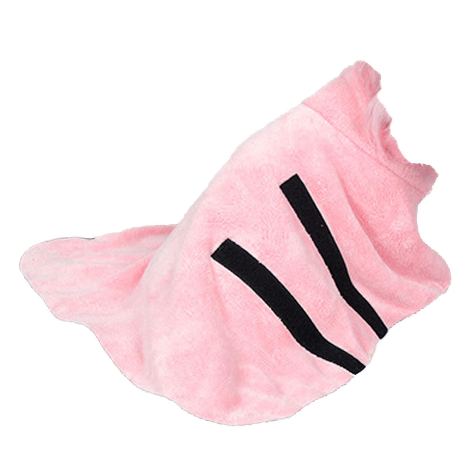 

Dog Towel Bathrobe Strong Water Absorption Cat Fast Drying Coat Multifunctional Pet Robe Blanket Pink M M розовый
