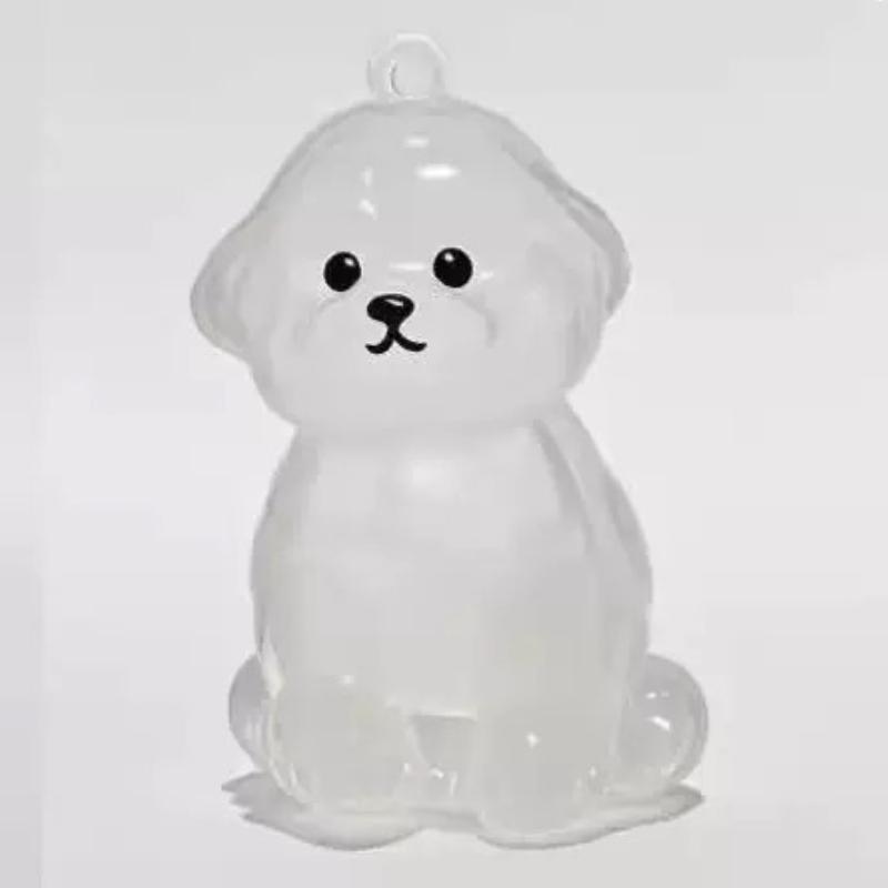 Transparente Aufbewahrungsbox für Welpenfell Niedliche Tierfell-Aufbewahrung Anhänger Dekoration Gedenkstaubbox Geschenk