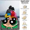1pc Powerpuff Girls Flannel Throw Blanket Lightweight Soft Warm All Season Blanket for Sofa, Bed, Travel,L1028126
