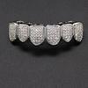 Ober- und Unterkiefer Zähne Grillz Set Abnehmbares Design Zahn Grills Zahnkappen Zahnkrone