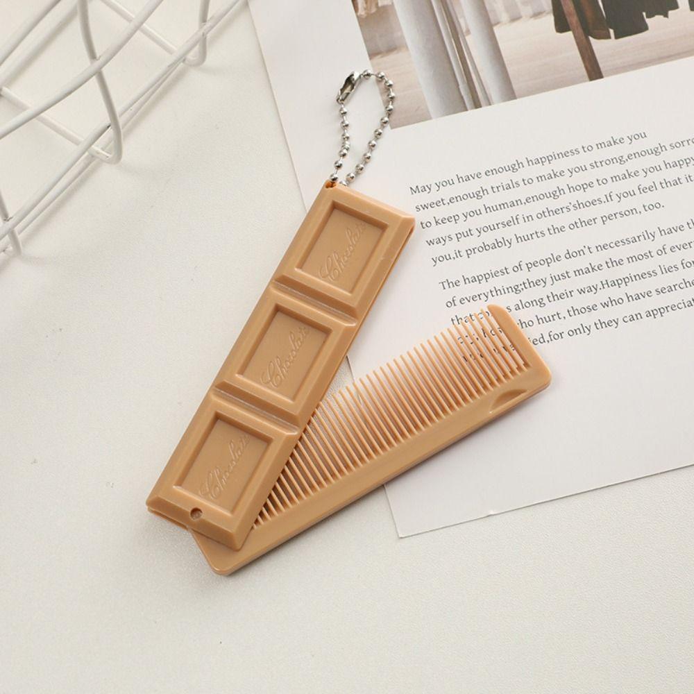 with Mirror Folding Comb Chocolate-Shaped Styling Tool New Hair Comb  Gift
